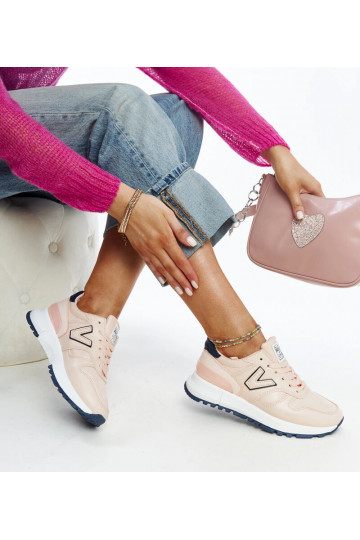 Różowe sneakersy na... 2