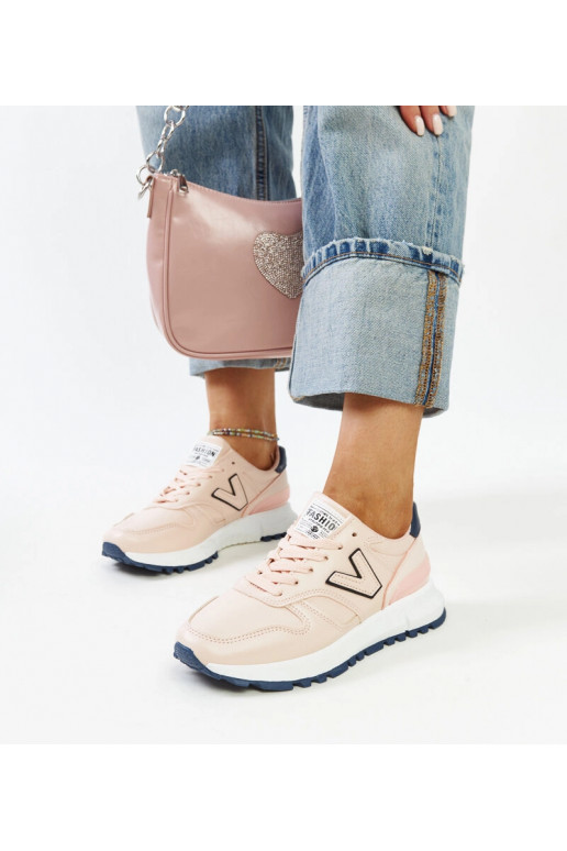 Różowe sneakersy na grubszej... Różowe sneakersy na grubszej...