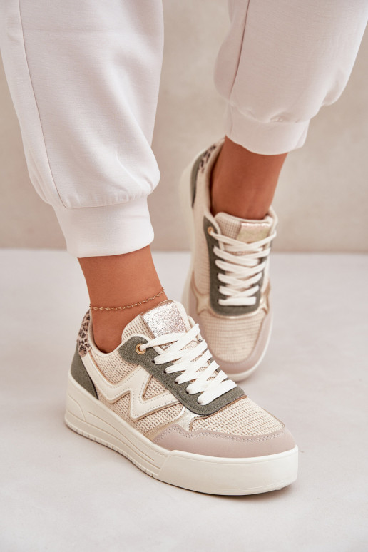 Buty Sportowe Damskie Na Platformie Panterka Zielone Lorori Buty Sportowe Damskie Na Platformie Panterka Zielone Lorori