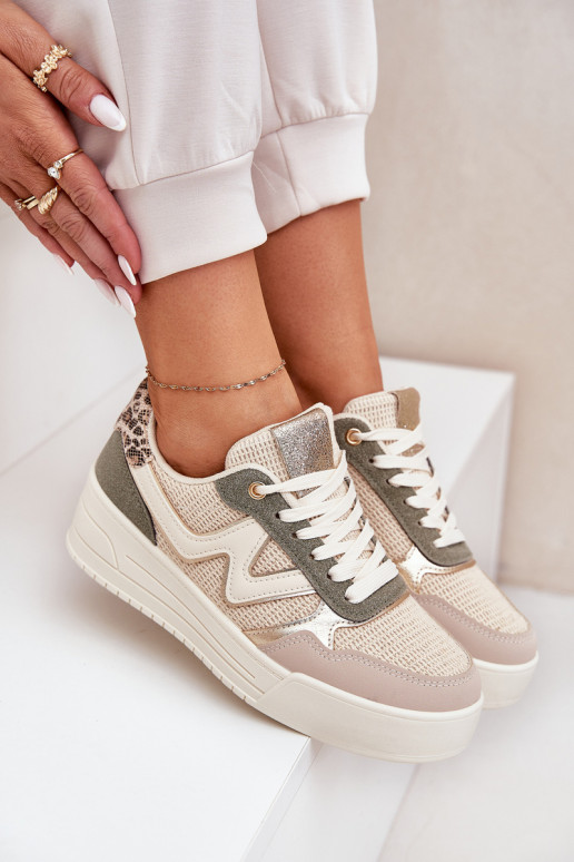 Buty Sportowe Damskie Na Platformie Panterka Zielone Lorori Buty Sportowe Damskie Na Platformie Panterka Zielone Lorori