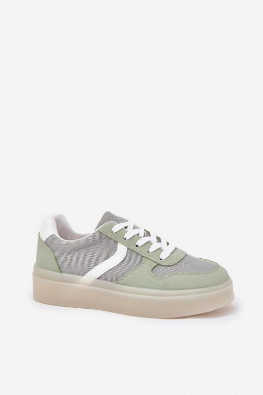 Low Women's Sneakers On Platform Green Telmira Low Women's Sneakers On Platform Green Telmira