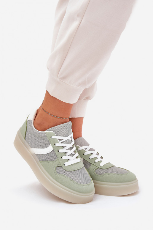 Low Women's Sneakers On Platform Green Telmira Low Women's Sneakers On Platform Green Telmira