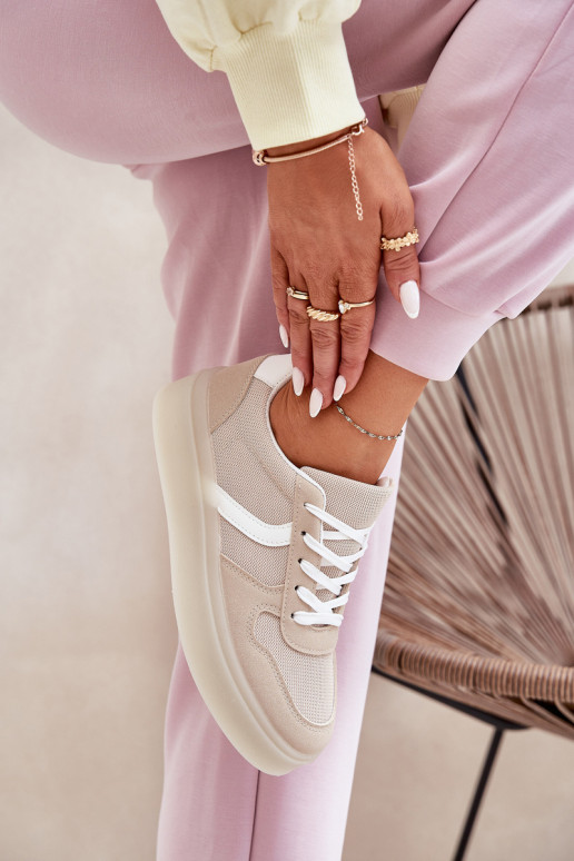 Low Women's Platform Sneakers Beige Telmira Low Women's Platform Sneakers Beige Telmira