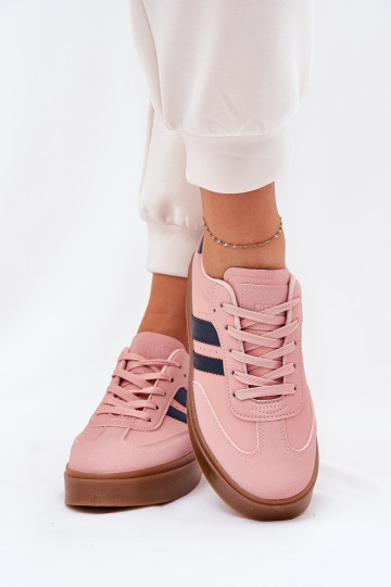 Women's Platform Sneakers Made Of Eco Leather Pink Ediriella 2