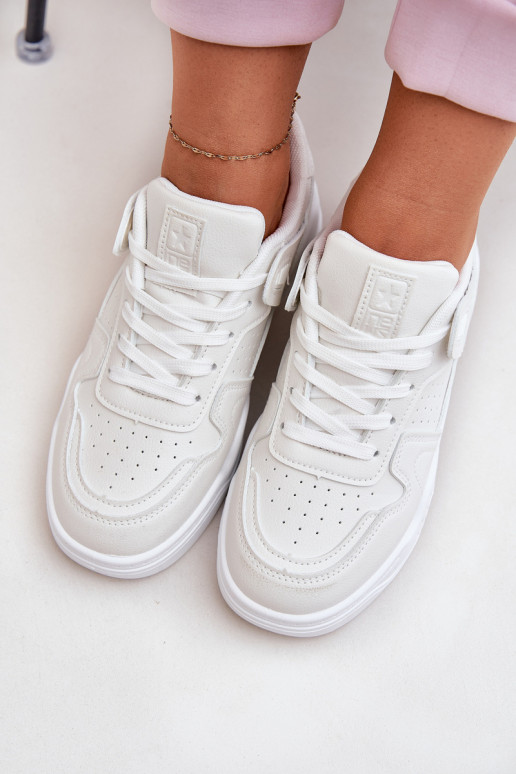 Women's Sports Sneakers Made Of Eco Leather White Telisiria Women's Sports Sneakers Made Of Eco Leather White Telisiria