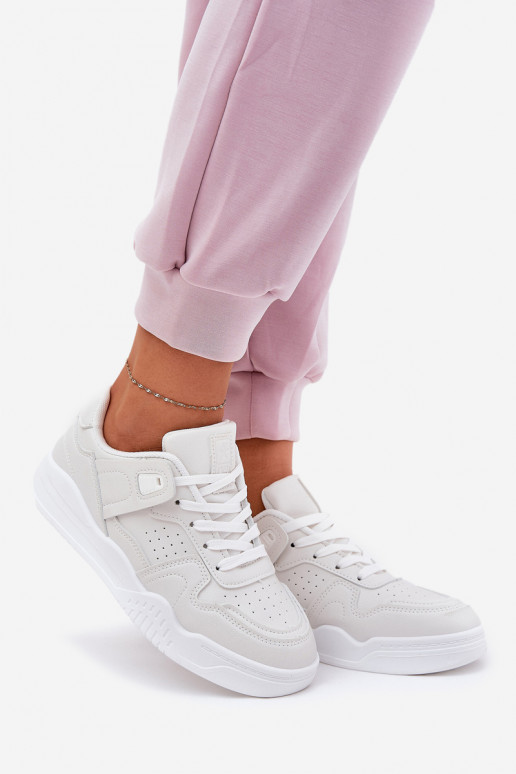 Women's Sports Sneakers Made Of Eco Leather White Telisiria Women's Sports Sneakers Made Of Eco Leather White Telisiria