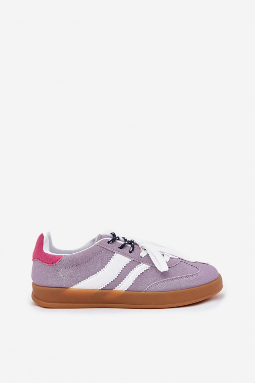 Low Women's Sneakers With Double Lacing Purple Ventus Low Women's Sneakers With Double Lacing Purple Ventus