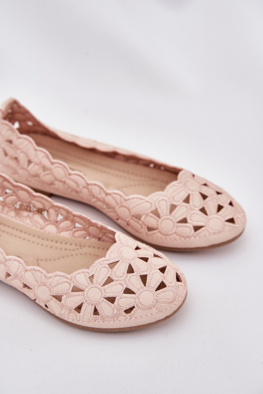 Kids' Cutout Glitter Ballerinas Pink Zindira Kids' Cutout Glitter Ballerinas Pink Zindira