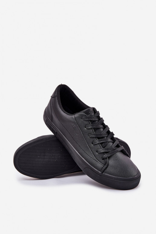 Men's Classic Low Sneakers Made Of Eco Leather Big Star NN174252 Black