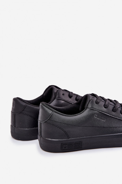 Men's Classic Low Sneakers Made Of Eco Leather Big Star NN174252 Black