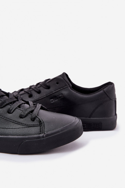 Men's Classic Low Sneakers Made Of Eco Leather Big Star NN174252 Black