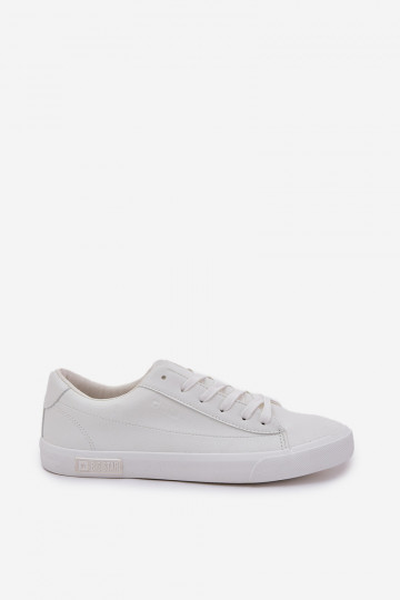 Men's Classic Low Sneakers Made Of Eco Leather Big Star NN174250 White 2