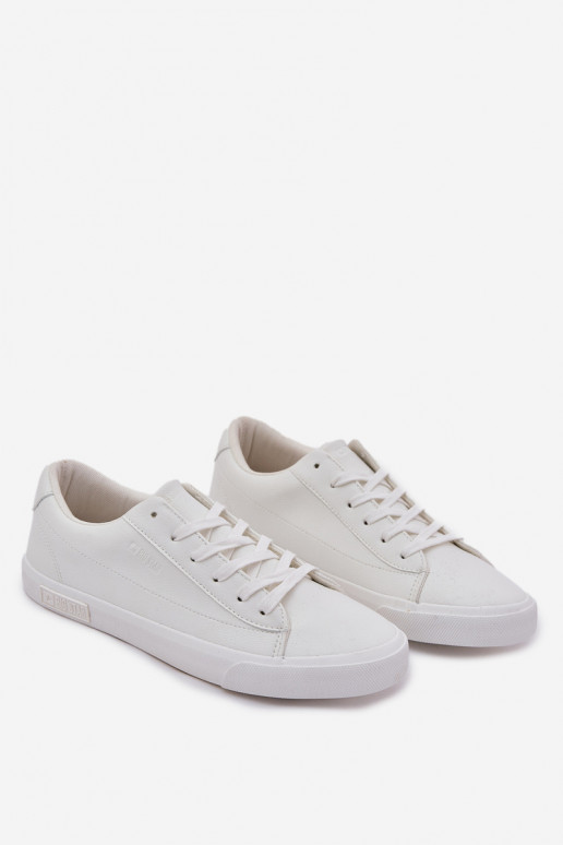 Men's Classic Low Sneakers Made Of Eco Leather Big Star NN174250 White