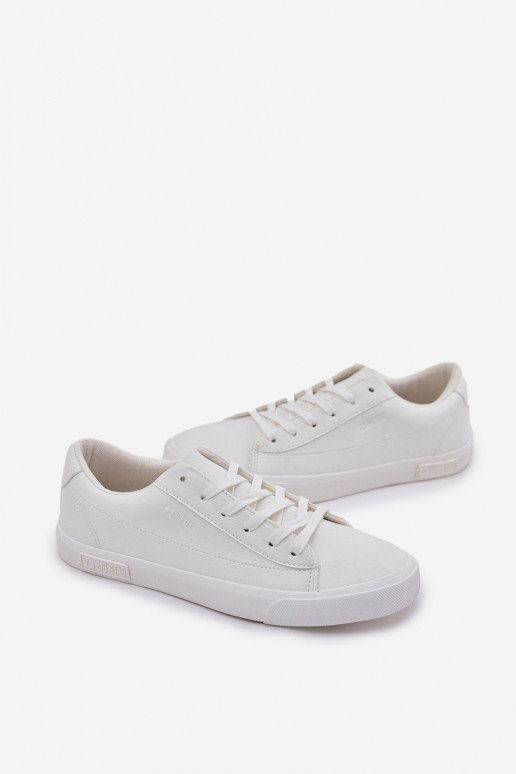 Men's Classic Low Sneakers Made Of Eco Leather Big Star NN174250 White