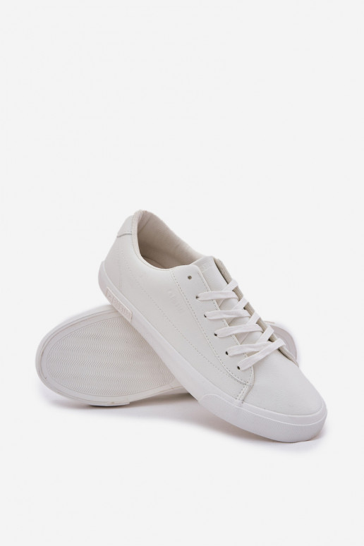 Men's Classic Low Sneakers Made Of Eco Leather Big Star NN174250 White