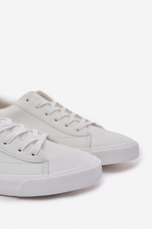 Men's Classic Low Sneakers Made Of Eco Leather Big Star NN174250 White