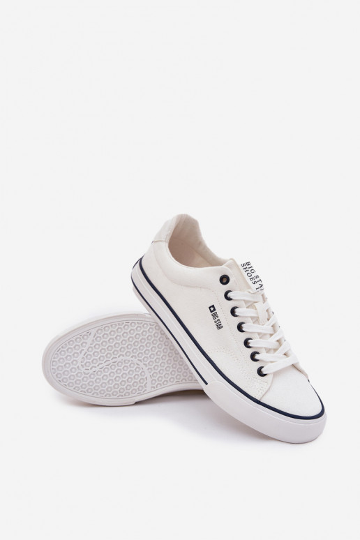 Low Mens Sneakers Big Star NN174017 White