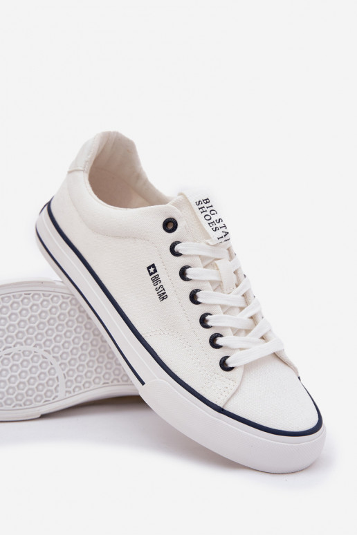 Low Mens Sneakers Big Star NN174017 White