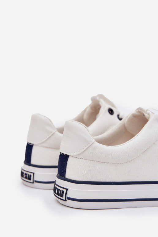 Low Mens Sneakers Big Star NN174017 White