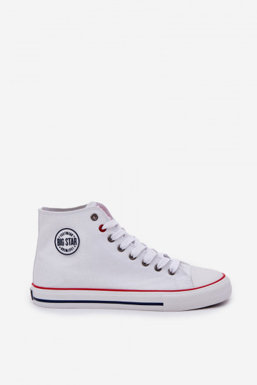 Men's Fabric Sneakers Big Star NN174305 HI-POLY SYSTEM White 2