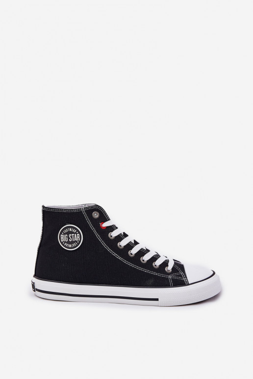 Fabric Men's Sneakers Big Star NN174304 HI-POLY SYSTEM Black