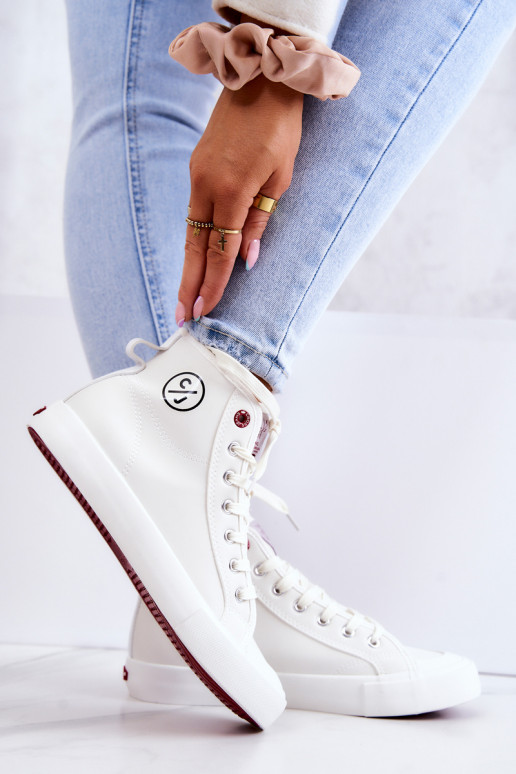 Women's High Sneakers Cross Jeans White Women's High Sneakers Cross Jeans White