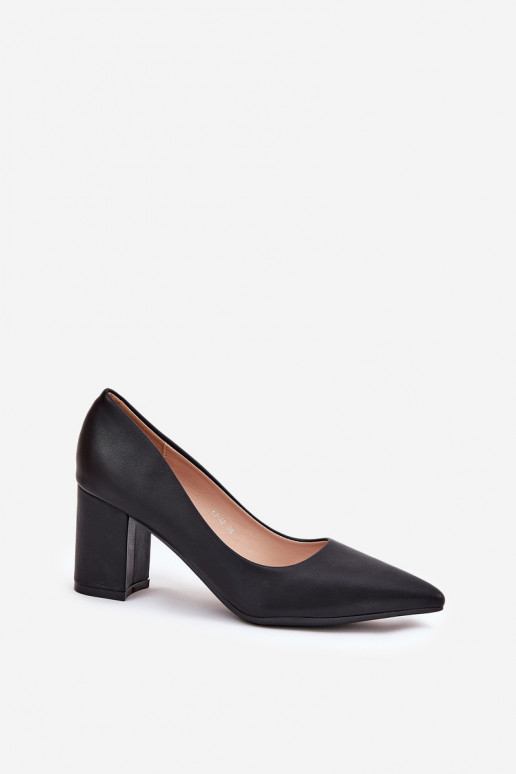 Women's Heels With A Stiletto And Pointed Toe Black Deonira Women's Heels With A Stiletto And Pointed Toe Black Deonira