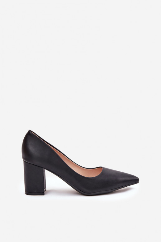 Women's Heels With A Stiletto And Pointed Toe Black Deonira Women's Heels With A Stiletto And Pointed Toe Black Deonira