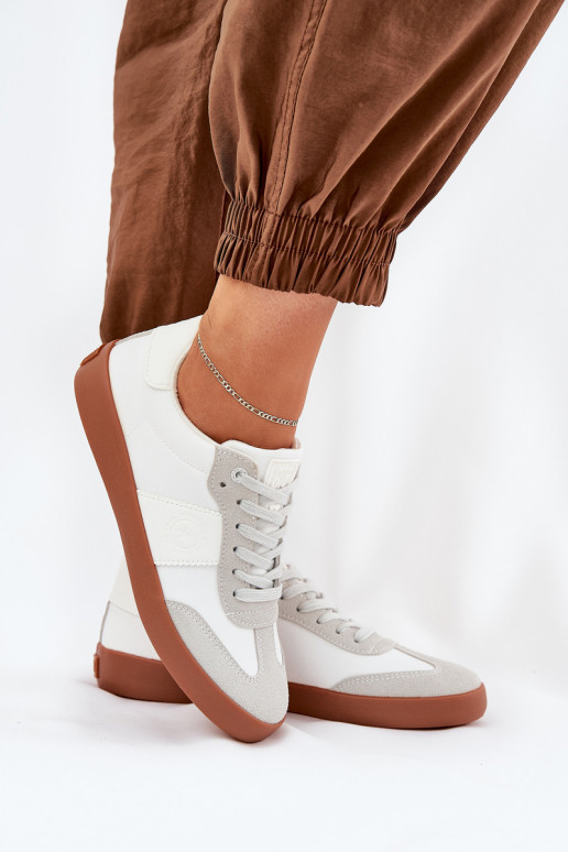 Sneakersy Damskie Big Star RR274371 Biało-Szare