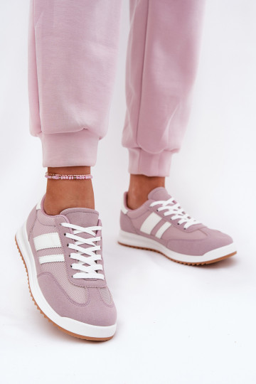 Ladies Sneakers Made Of Eco Suede Purple Marinils 2