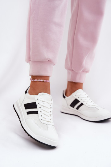 Women's Sneakers Made Of Eco Suede White Marinils