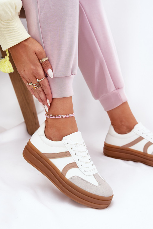 Women's Platform Sneakers White Tolianna