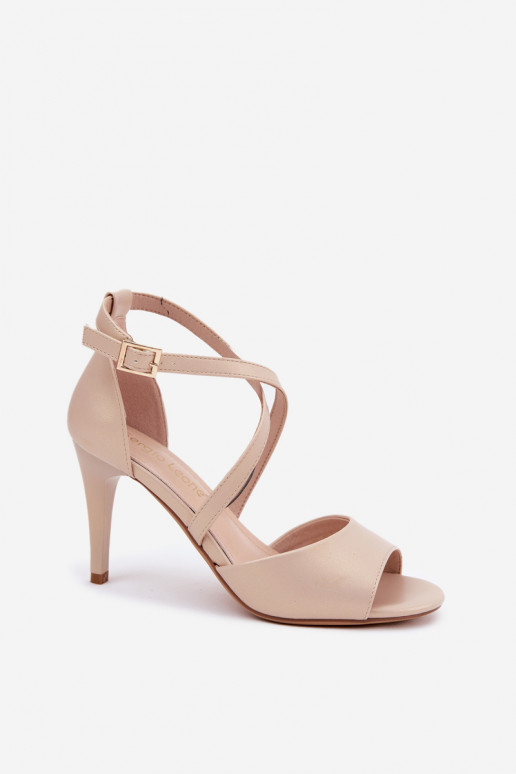 Fashionable High Heels Sandals Gold Loressa Fashionable High Heels Sandals Gold Loressa