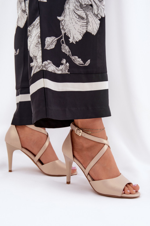 Fashionable High Heels Sandals Gold Loressa Fashionable High Heels Sandals Gold Loressa