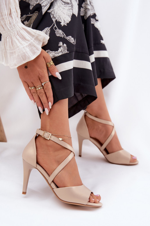 Fashionable High Heels Sandals Gold Loressa Fashionable High Heels Sandals Gold Loressa