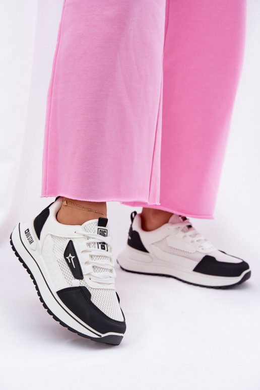 Women's Sports Shoes On Platform Big Star RR274A223 HI-POLY SYSTEM Black-White Women's Sports Shoes On Platform Big Star RR274A223 HI-POLY SYSTEM Black-White