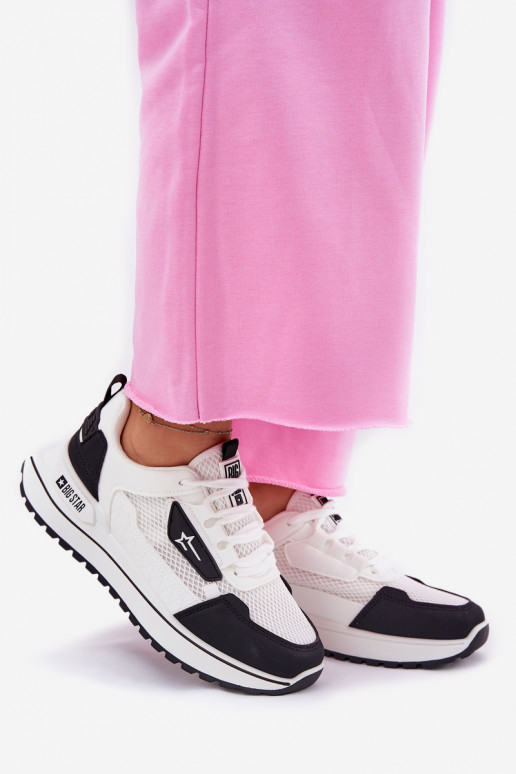 Women's Sports Shoes On Platform Big Star RR274A223 HI-POLY SYSTEM Black-White Women's Sports Shoes On Platform Big Star RR274A223 HI-POLY SYSTEM Black-White
