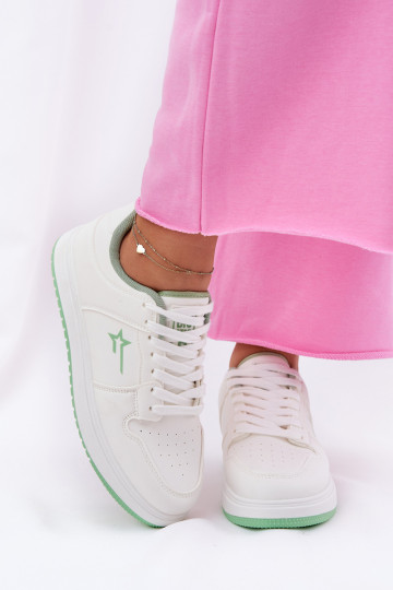 Sneakersy Damskie Big Star RR274A246 HI-POLY SYSTEM Białe 2