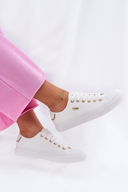 Women's Fabric Sneakers Big Star RR274766 White