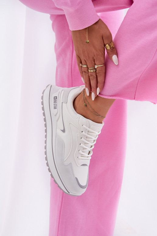 Women's Sneakers Big Star RR274A213 HI-POLY SYSTEM White Women's Sneakers Big Star RR274A213 HI-POLY SYSTEM White