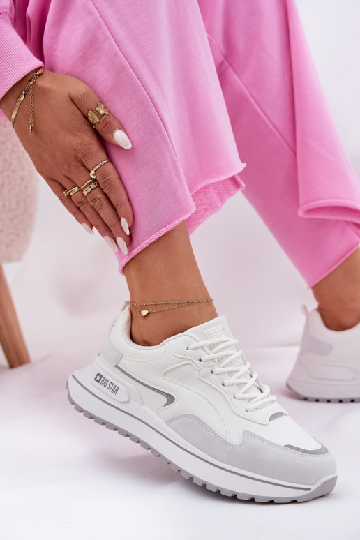 Women's Sneakers Big Star RR274A213 HI-POLY SYSTEM White Women's Sneakers Big Star RR274A213 HI-POLY SYSTEM White