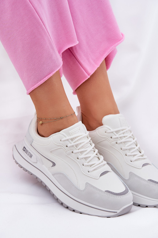 Women's Sneakers Big Star RR274A213 HI-POLY SYSTEM White Women's Sneakers Big Star RR274A213 HI-POLY SYSTEM White