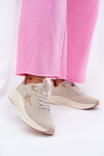 Buty Sportowe Sneakersy Damskie Big Star RR274A145 HI-POLY SYSTEM Beżowe 2