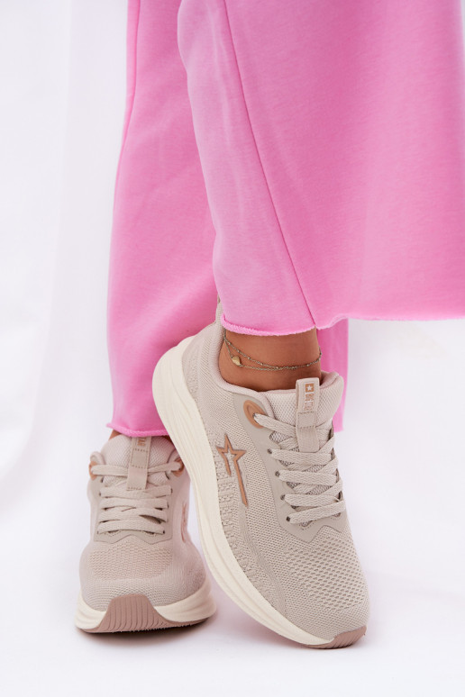 Sports Shoes Sneakers Women Big Star RR274A145 HI-POLY SYSTEM Beige Sports Shoes Sneakers Women Big Star RR274A145 HI-POLY SYSTEM Beige