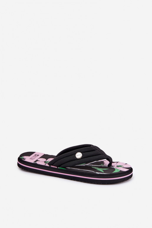 Ladies Foam Flip Flops Big Star RR274A111 Black