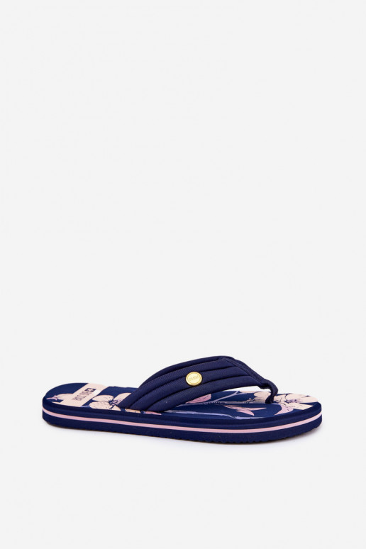 Women's Foam Flip Flops Big Star RR274A109 Navy Blue
