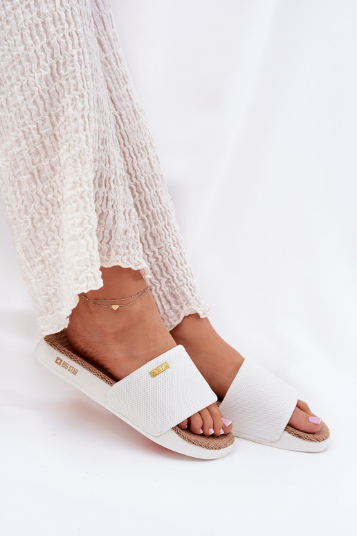 Ladies Slippers Big Star RR274A103 White