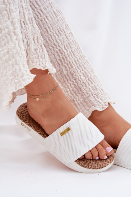 Ladies Slippers Big Star RR274A103 White