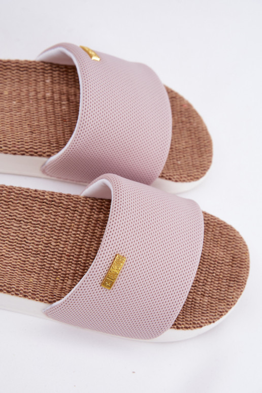 Ladies Flip Flops Big Star RR274A105 Light Pink