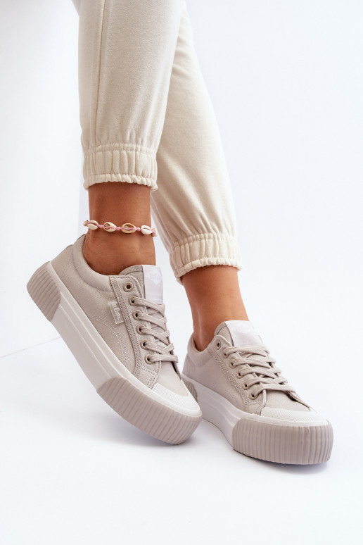 Women's sneakers on a thick sole Lee Cooper LCW-24-31-2178 Grey
